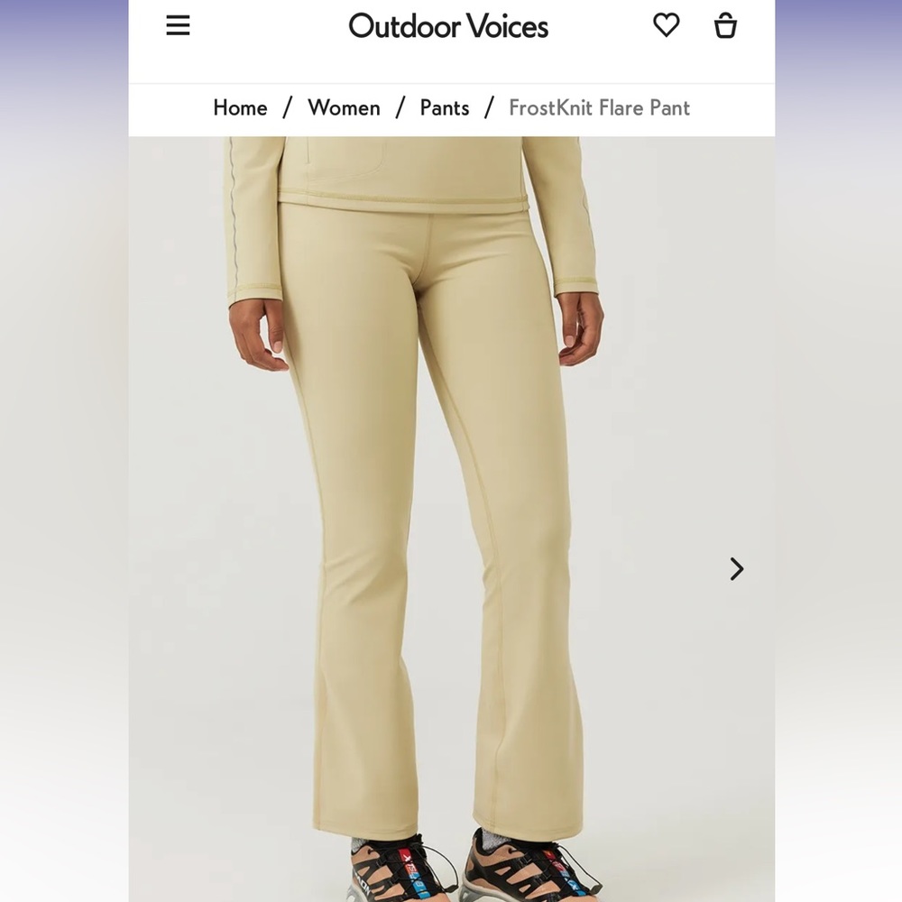Outdoor Voices FrostKnit Flare pant XL!